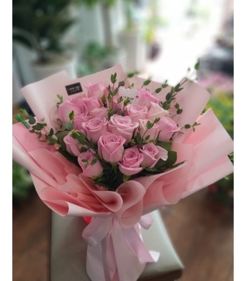 핑크장미 꽃다발